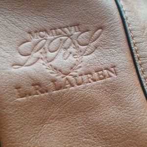 Ralph Lauren handmade leather hand bag